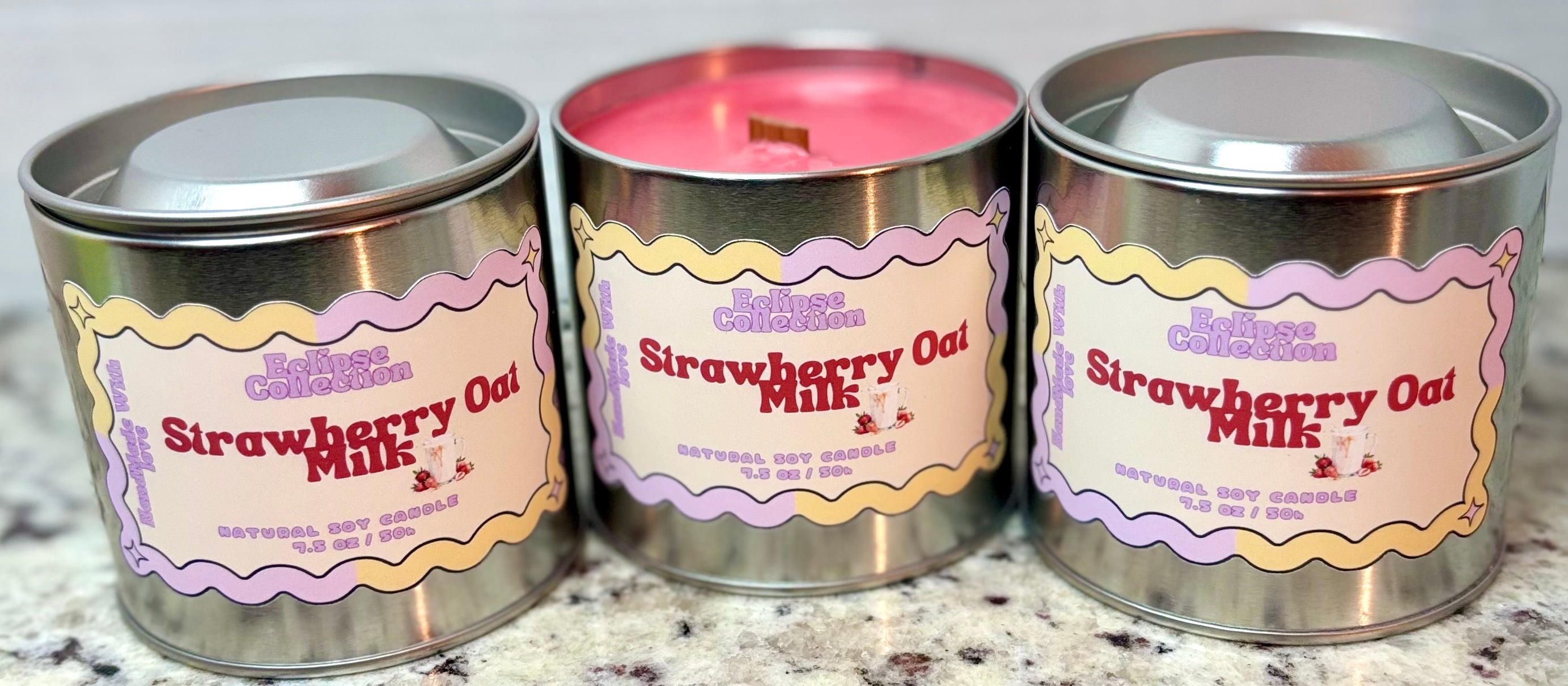 Strawberry Oat Milk Candle